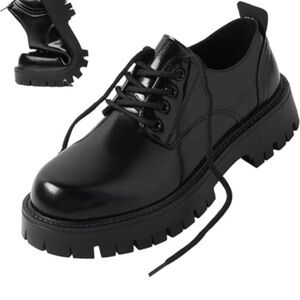 Black Men's Lace-Up Shoes 9 Men